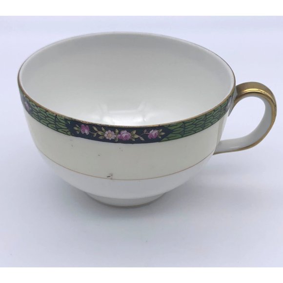 Vintage Noritake - Coffee Cup & Saucer - Cherry Blossom Back Stamp ca 1924 - Picture 7 of 10